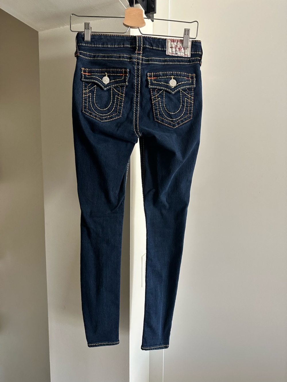 True Religion Billy Super T Skinny Jeans High Rise 28 Dark Wash - Picture 8 of 8